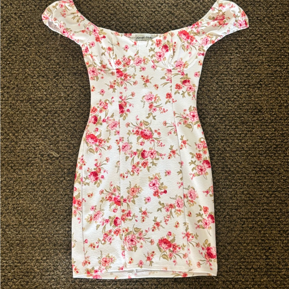 Floral Off-Shoulder Dress